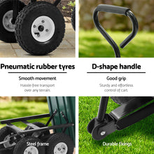 Load image into Gallery viewer, Gardeon 75L Garden Dump Cart - Green
