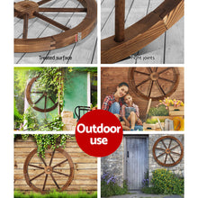 Load image into Gallery viewer, Gardeon Wooden Wagon Wheel X2
