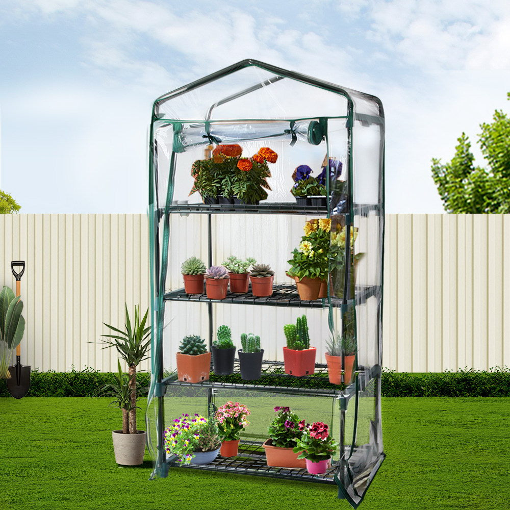 70 x 50 x 160cm 4 Tier All Weather Greenhouse