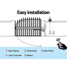 Load image into Gallery viewer, LockMaster 40W Swing Gate Opener Auto Solar Power 600KG

