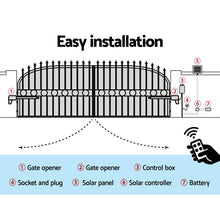 Load image into Gallery viewer, LockMaster Swing Gate Opener Auto 40W Solar Power Electric Remote Control 1000KG
