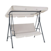 Load image into Gallery viewer, Gardeon Outdoor Swing Chair Hammock 3 Seater Garden Canopy Bench Seat Backyard
