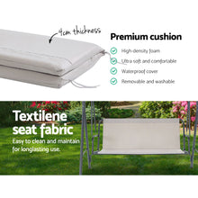 Load image into Gallery viewer, Gardeon Outdoor Swing Chair Hammock 3 Seater Garden Canopy Bench Seat Backyard
