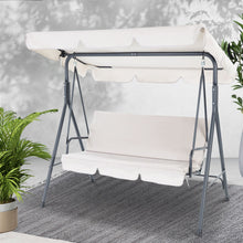Load image into Gallery viewer, Gardeon Outdoor Swing Chair Hammock 3 Seater Garden Canopy Bench Seat Backyard
