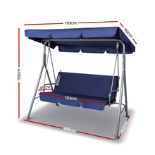 Load image into Gallery viewer, Gardeon Canopy Swing Chair - Navy
