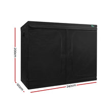 Load image into Gallery viewer, Greenfingers Grow Tent 240x120x200CM Hydroponics Kit Indoor Plant Room Black
