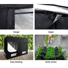 Load image into Gallery viewer, Greenfingers Grow Tent 240x120x200CM Hydroponics Kit Indoor Plant Room Black
