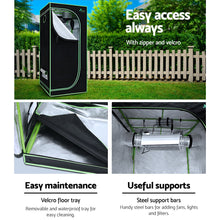 Load image into Gallery viewer, Greenfingers Grow Tent 70x70x160CM 1680D Hydroponics Kit Indoor Plant Room System
