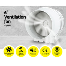 Load image into Gallery viewer, 6&quot; Hydroponics Grow Tent Ventilation Kit
