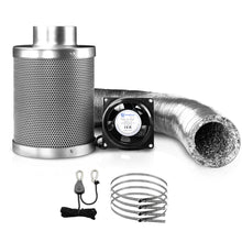 Load image into Gallery viewer, Greenfingers 4&quot;Ventilation Kit Fan Hydroponics Grow Tent Kit Carbon Filter Duct,Greenfingers 4&quot;Ventilation Kit Fan Hydroponics Grow Tent Kit Carbon Filter Duct
