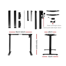 Load image into Gallery viewer, Motorised Adjustable Desk Frame Black
