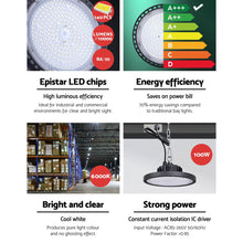 Load image into Gallery viewer, Leier LED High Bay Lights Light 100W Industrial Workshop Warehouse Gym
