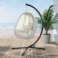Load image into Gallery viewer, Exotic Egg Hanging Pod Swing Chair with Stand - Cream
