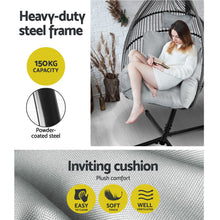 Load image into Gallery viewer, Exotic  Wicker Egg Hanging Pod Swing Chair - Grey
