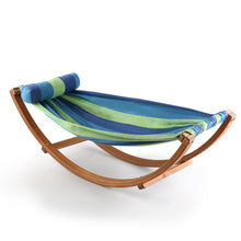 Load image into Gallery viewer, Keezi Kids Timber Hammock Bed Swing - Blue
