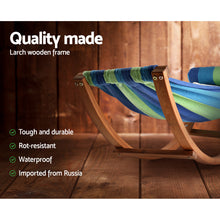 Load image into Gallery viewer, Keezi Kids Timber Hammock Bed Swing - Blue
