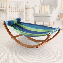 Load image into Gallery viewer, Keezi Kids Timber Hammock Bed Swing - Blue
