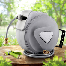 Load image into Gallery viewer, Water Hose Reel 20M Retractable Auto Rewind Garden Brass Spray Gun
