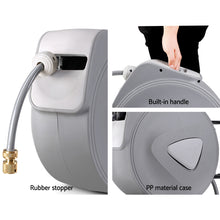 Load image into Gallery viewer, Water Hose Reel 30M Retractable Garden Auto Rewind Brass Spray Gun

