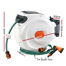 Load image into Gallery viewer, Greenfingers Water Hose Reel 20M Retractable Garden Spray Gun Auto Rewind
