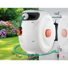Load image into Gallery viewer, Greenfingers Retractable Hose Reel 30M Garden Water Spray Gun Auto Rewind
