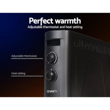Load image into Gallery viewer, Devanti 2200W Infrared Radiant Heater Portable Electric Convection Heating Panel
