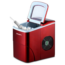 Load image into Gallery viewer, 2L Portable Home Bar Benchtop Easy Quick Ice Cube Maker - Red
