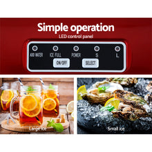 Load image into Gallery viewer, 2L Portable Home Bar Benchtop Easy Quick Ice Cube Maker - Red
