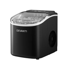Load image into Gallery viewer, Devanti Portable Ice Maker Machine Ice Cube Tray 12kg Bar Countertop Black
