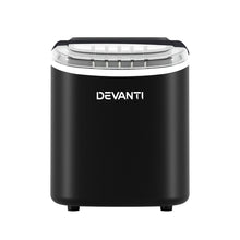 Load image into Gallery viewer, Devanti Portable Ice Maker Machine Ice Cube Tray 12kg Bar Countertop Black
