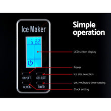 Load image into Gallery viewer, 3.2L Portable Benchtop Counter Ice Cube Maker - Black

