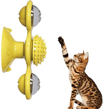 Load image into Gallery viewer, Interactive Portable Cat Massage Catnip / Scratcher / Windmill
