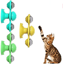Load image into Gallery viewer, Interactive Portable Cat Massage Catnip / Scratcher / Windmill

