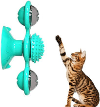 Load image into Gallery viewer, Interactive Portable Cat Massage Catnip / Scratcher / Windmill
