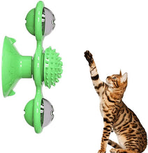 Load image into Gallery viewer, Interactive Portable Cat Massage Catnip / Scratcher / Windmill
