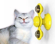 Load image into Gallery viewer, Interactive Portable Cat Massage Catnip / Scratcher / Windmill
