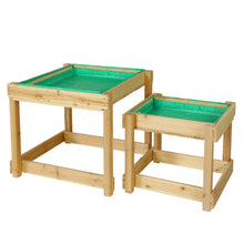 Load image into Gallery viewer, Keezi Kids Sandpit Sand and Water Wooden Table with Cover Outdoor Sand Pit Toys
