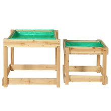 Load image into Gallery viewer, Keezi Kids Sandpit Sand and Water Wooden Table with Cover Outdoor Sand Pit Toys
