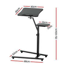 Load image into Gallery viewer, Artiss Laptop Desk Computer Table Height Adjustable Tiltable Mouse Board Black
