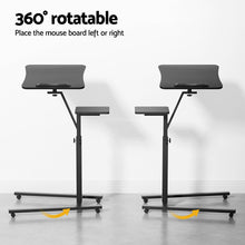 Load image into Gallery viewer, Artiss Laptop Desk Computer Table Height Adjustable Tiltable Mouse Board Black

