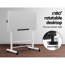 Load image into Gallery viewer, Portable Mobile Laptop Desk Notebook Computer Height Adjustable Table Sit Stand Study Office Work White
