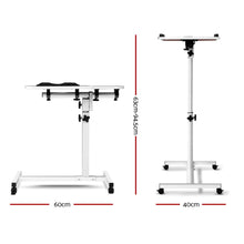 Load image into Gallery viewer, Adjustable Computer Stand with Cooler Fan - White
