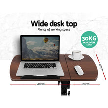 Load image into Gallery viewer, Artiss Laptop Table Desk Adjustable Stand - Walnut
