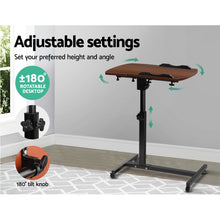 Load image into Gallery viewer, Artiss Laptop Table Desk Adjustable Stand - Walnut
