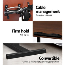 Load image into Gallery viewer, Artiss Laptop Table Desk Adjustable Stand - Walnut
