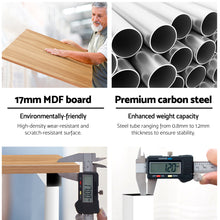 Load image into Gallery viewer, Artiss Twin Laptop Table Desk - Light Wood
