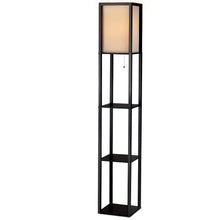 Load image into Gallery viewer, Vintage Floor Lamp With Storage Shelf LED Lamp - Black
