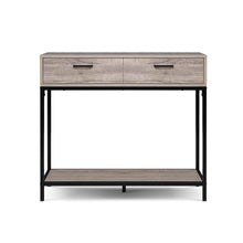 Load image into Gallery viewer, Artiss Hallway Console Table Hall Side Entry Display Desk Drawer Storage Oak
