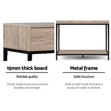Load image into Gallery viewer, Artiss Hallway Console Table Hall Side Entry Display Desk Drawer Storage Oak
