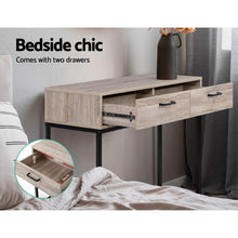 Load image into Gallery viewer, Artiss Hallway Console Table Hall Side Entry Display Desk Drawer Storage Oak
